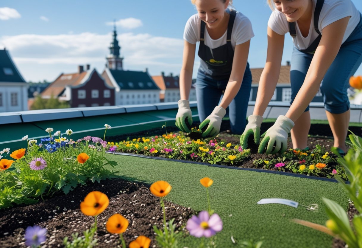 Sådan skaber du et grønt tag i Ebeltoft med blomsterfrø